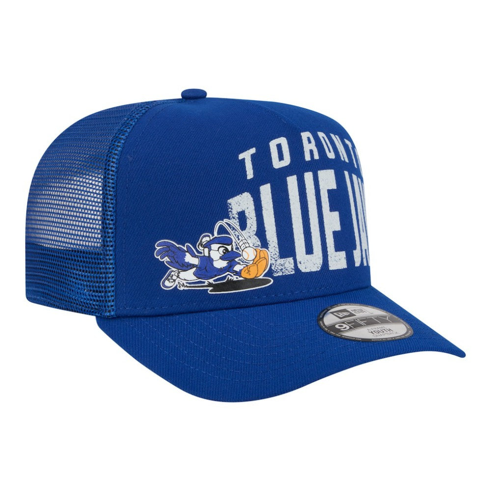 Toronto Blue Jays New Era Youth Logo Fade A-Frame 9FIFTY Snapback Hat - Royal - New Era on Sale