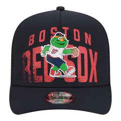 Boston Red Sox New Era Youth Logo Fade A-Frame 9FIFTY Snapback Hat - Navy - New Era Sale