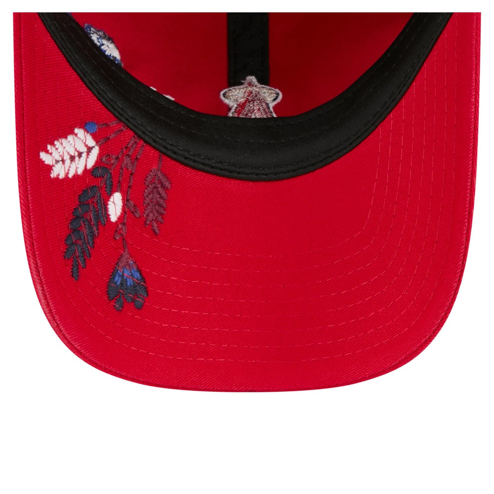 Los Angeles Angels New Era Women's Wildflower Casual Classic Adjustable Hat - Red - New Era Online