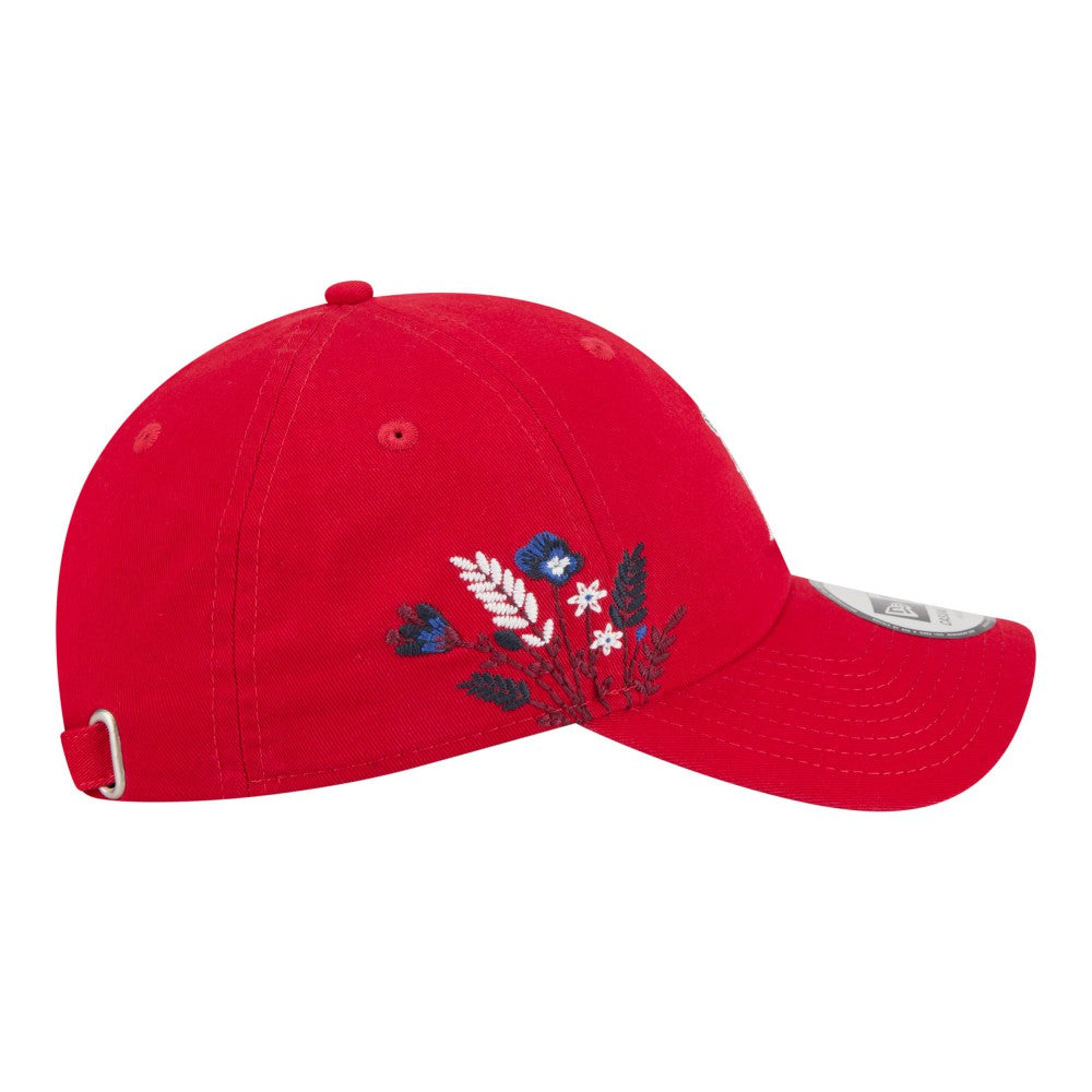 Los Angeles Angels New Era Women's Wildflower Casual Classic Adjustable Hat - Red - New Era Online