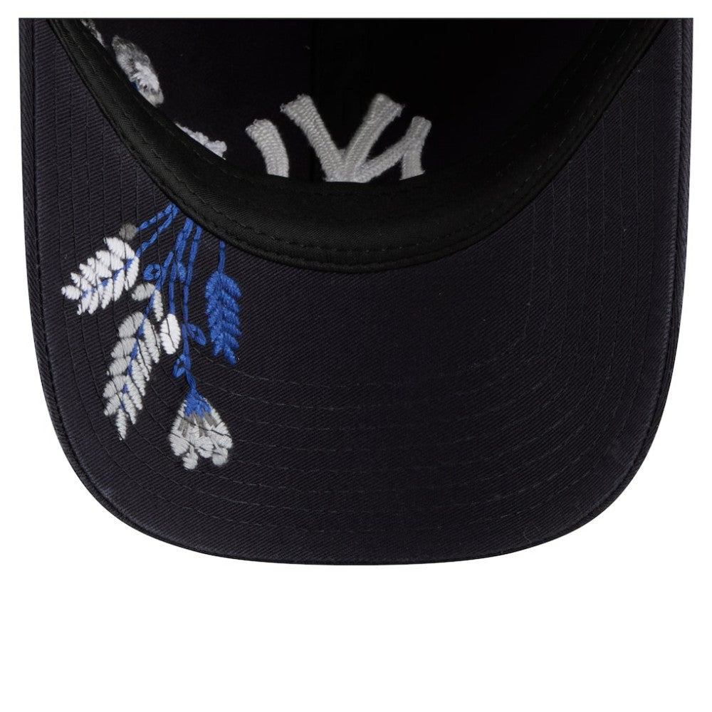 New York Yankees New Era Women's Wildflower Casual Classic Adjustable Hat - Navy - New Era on Sale