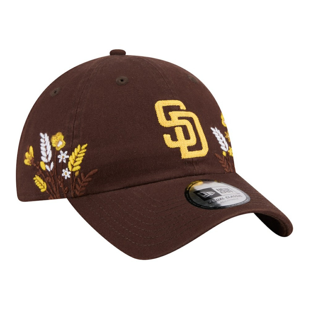 San Diego Padres New Era Women's Wildflower Casual Classic Adjustable Hat - Brown - New Era on Sale