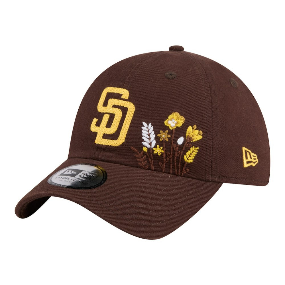 San Diego Padres New Era Women's Wildflower Casual Classic Adjustable Hat - Brown - New Era on Sale