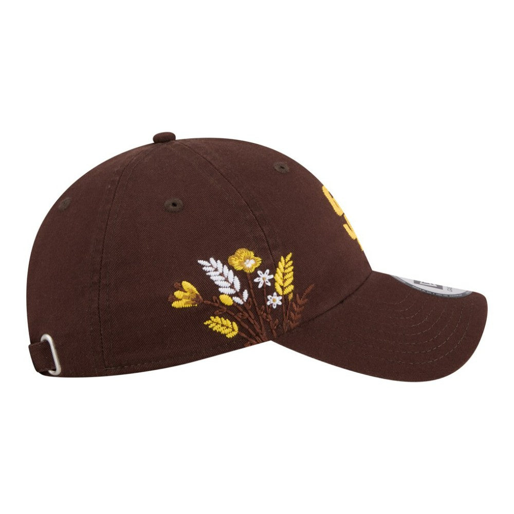 San Diego Padres New Era Women's Wildflower Casual Classic Adjustable Hat - Brown - New Era on Sale