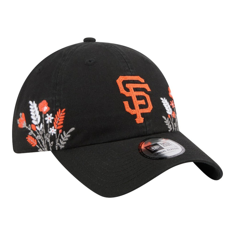 San Francisco Giants New Era Women's Wildflower Casual Classic Adjustable Hat - Black - New Era on Sale