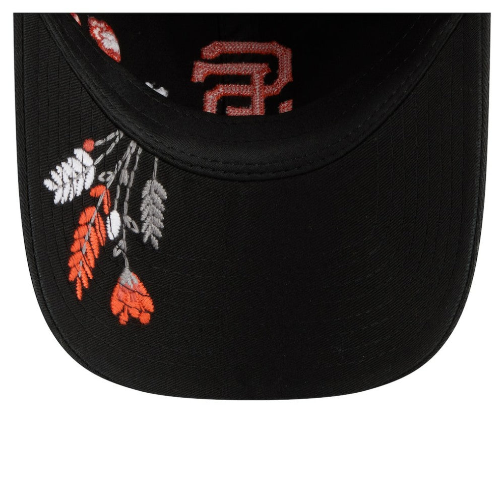 San Francisco Giants New Era Women's Wildflower Casual Classic Adjustable Hat - Black - New Era on Sale
