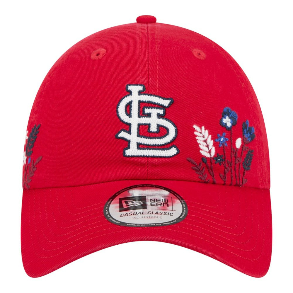 St. Louis Cardinals New Era Women's Wildflower Casual Classic Adjustable Hat - Red - New Era Discount