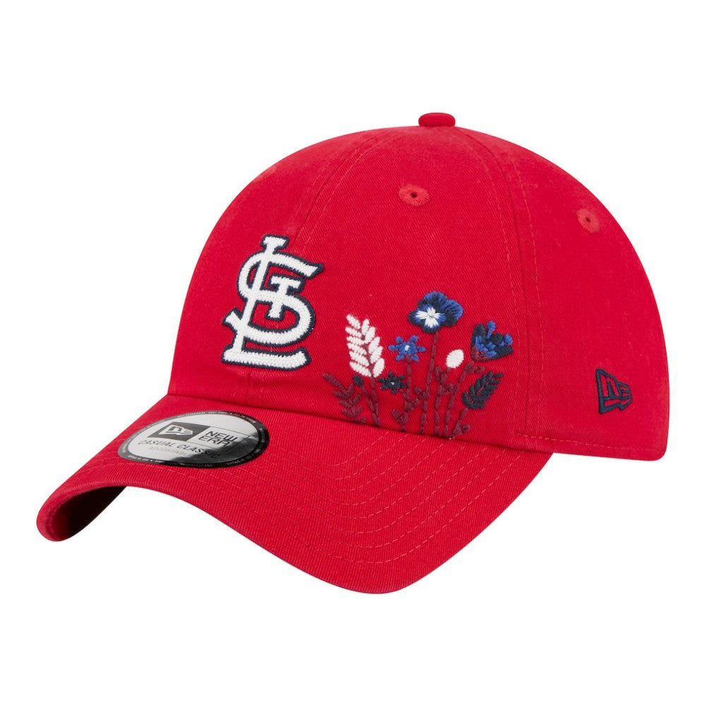 St. Louis Cardinals New Era Women's Wildflower Casual Classic Adjustable Hat - Red - New Era Discount