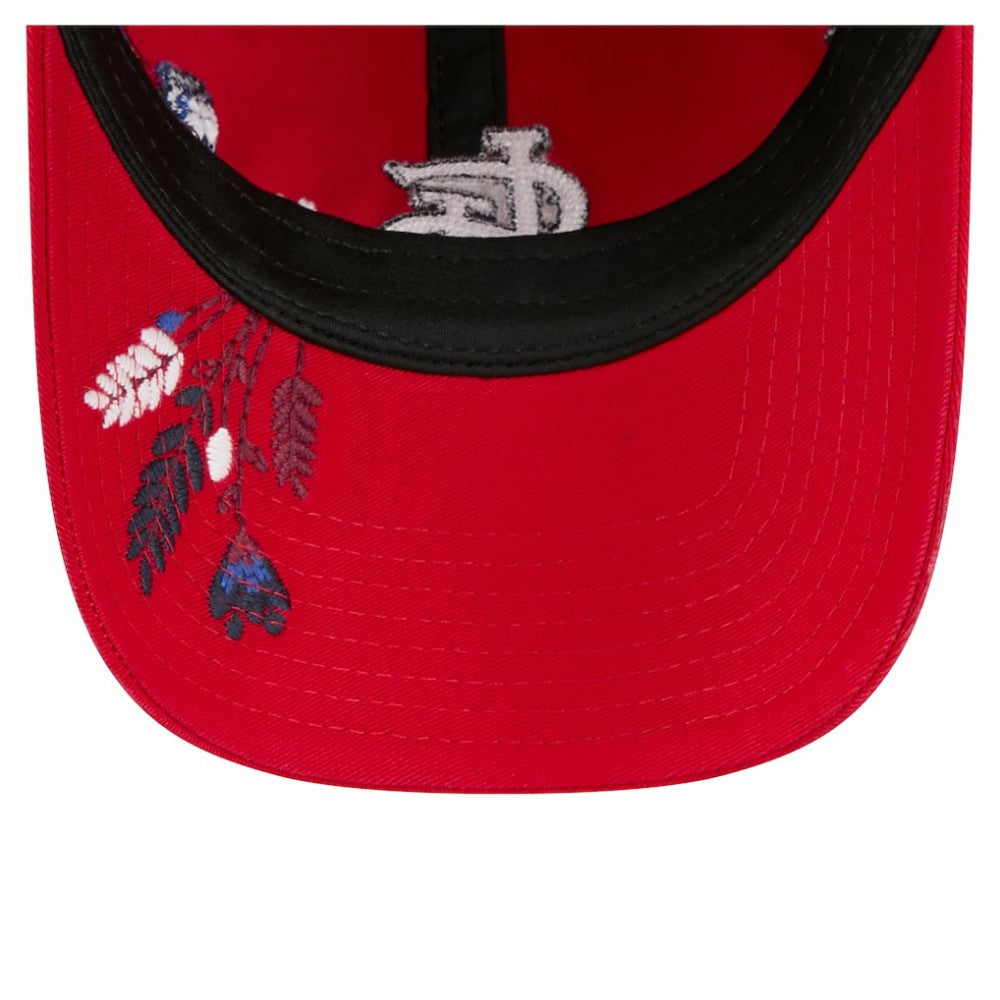 St. Louis Cardinals New Era Women's Wildflower Casual Classic Adjustable Hat - Red - New Era Discount