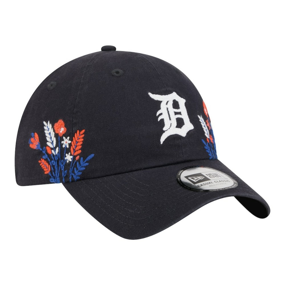 Detroit Tigers New Era Women's Wildflower Casual Classic Adjustable Hat - Navy - New Era Discount