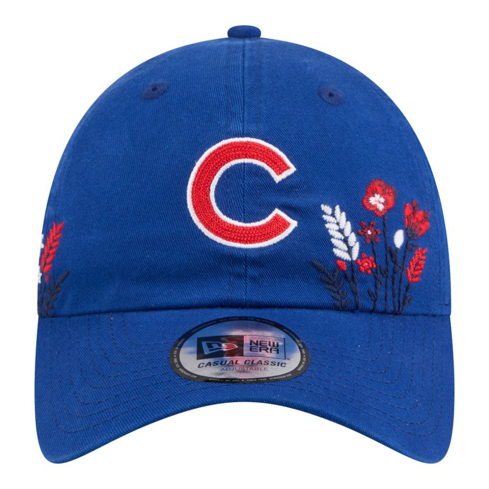 Chicago Cubs New Era Women's Wildflower Casual Classic Adjustable Hat - Royal - New Era Sale