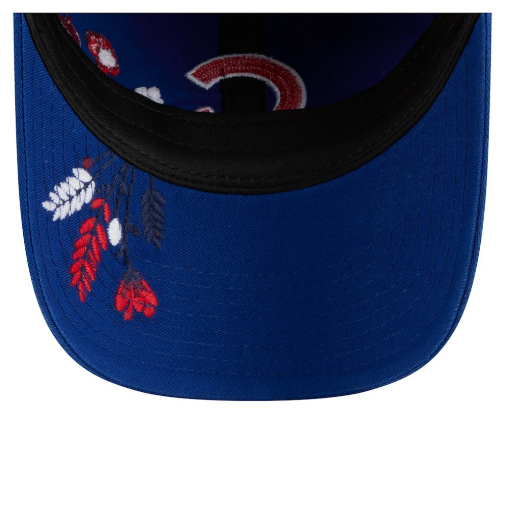 Chicago Cubs New Era Women's Wildflower Casual Classic Adjustable Hat - Royal - New Era Sale