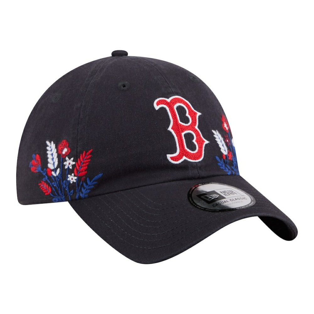 Boston Red Sox New Era Women's Wildflower Casual Classic Adjustable Hat - Navy - New Era on Sale
