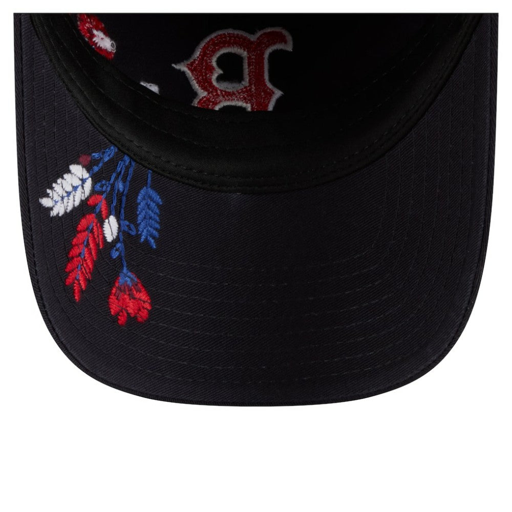 Boston Red Sox New Era Women's Wildflower Casual Classic Adjustable Hat - Navy - New Era on Sale