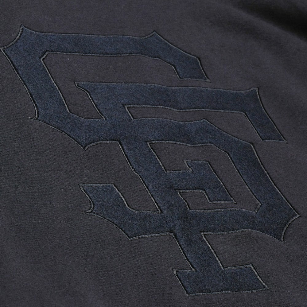 San Francisco Giants Mitchell & Ness Phantom Fleece Crewneck Sweatshirt - Black - Mitchell & Ness Discount