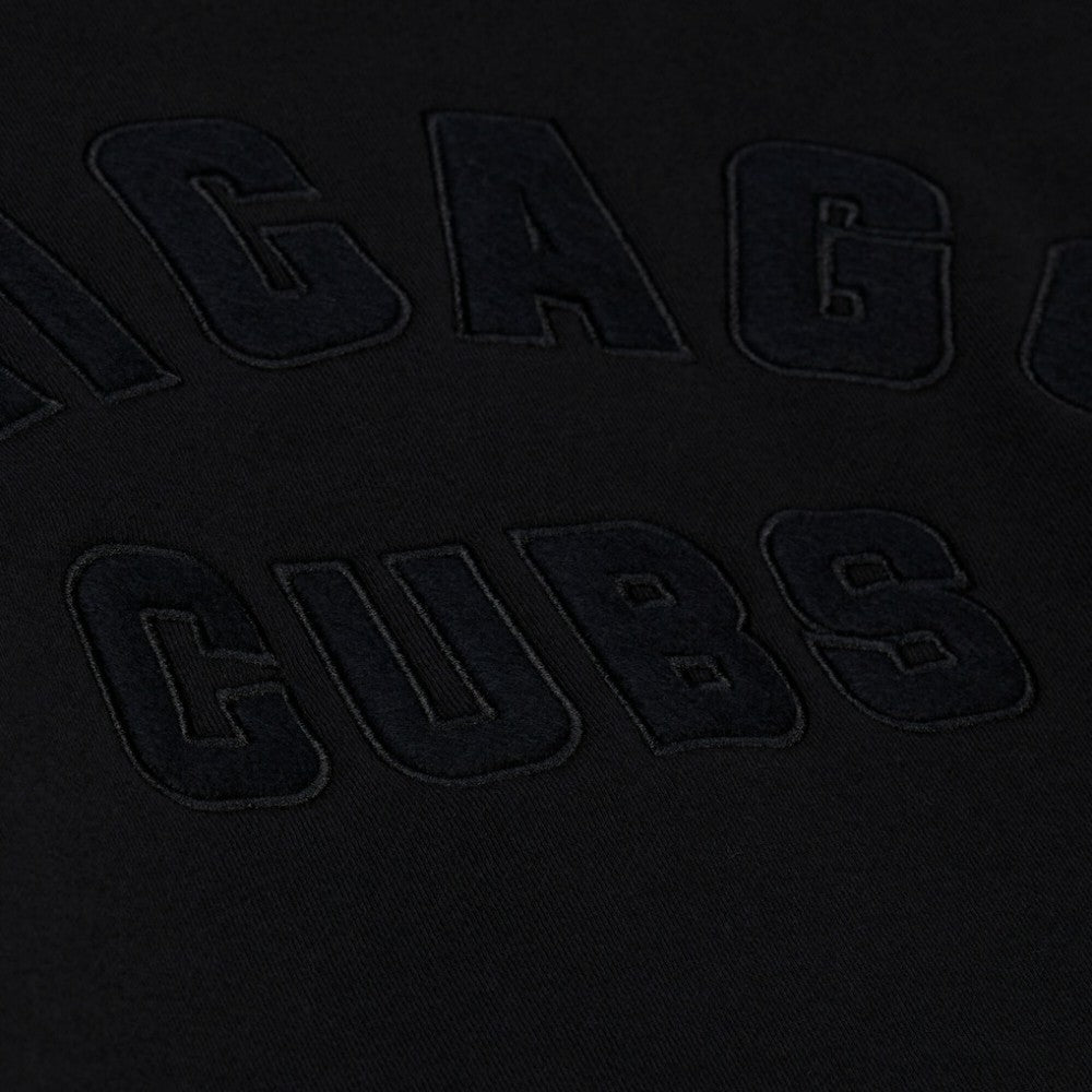 Chicago Cubs Mitchell & Ness Phantom Fleece Crewneck Sweatshirt - Black - Mitchell & Ness Online