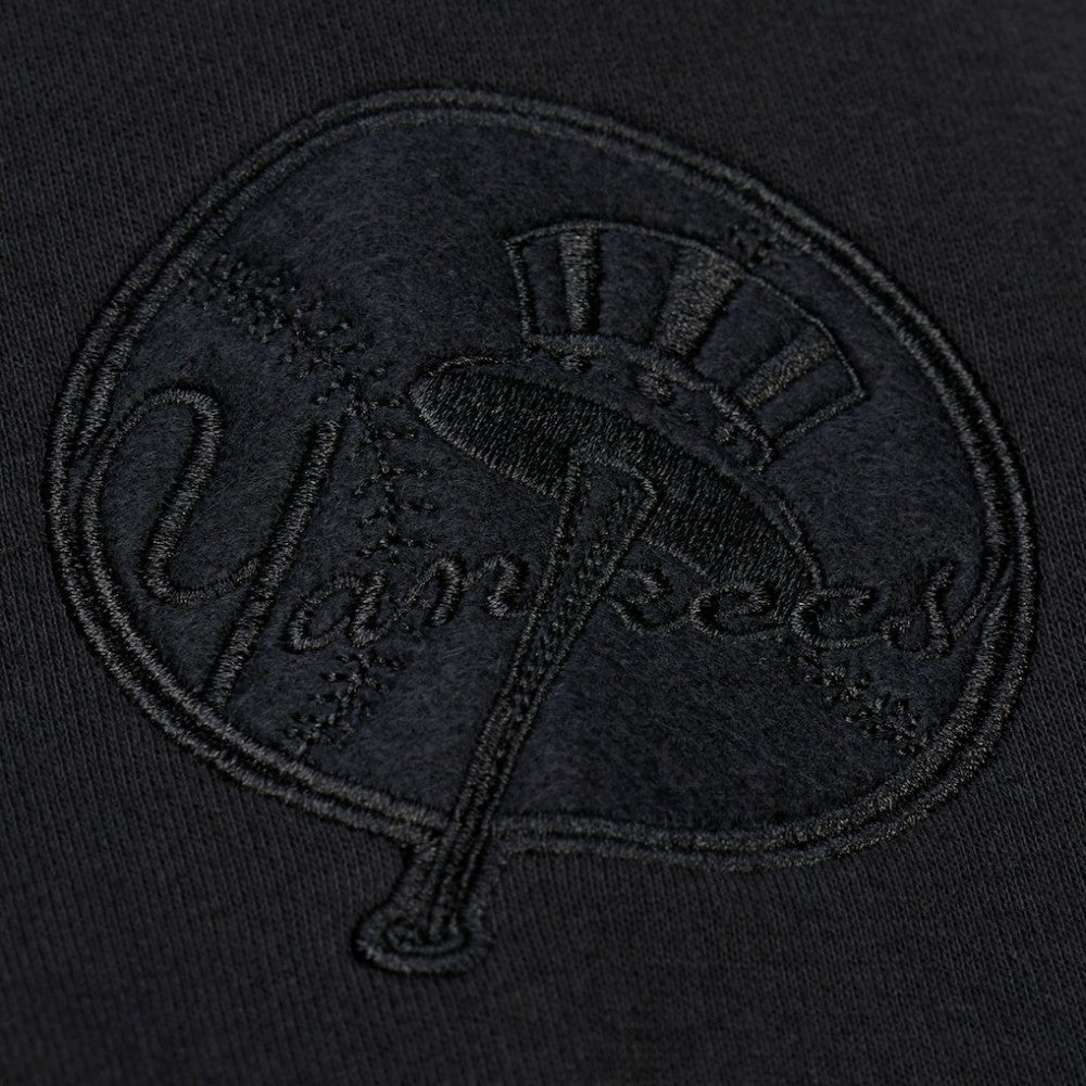 New York Yankees Mitchell & Ness Phantom Fleece Crewneck Sweatshirt - Black - Mitchell & Ness Sale