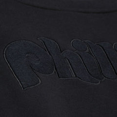Philadelphia Phillies Mitchell & Ness Phantom Fleece Crewneck Sweatshirt - Black - Mitchell & Ness Lifestyle