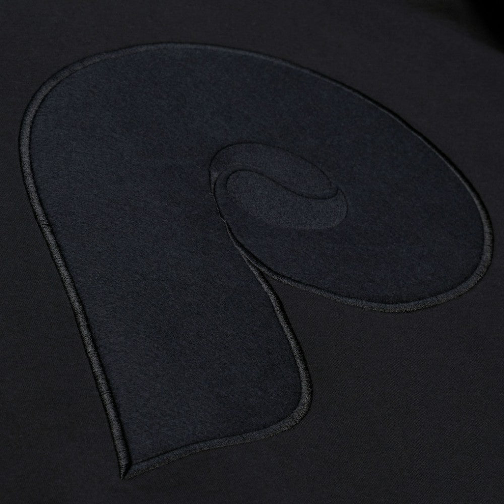 Philadelphia Phillies Mitchell & Ness Phantom Fleece Crewneck Sweatshirt - Black - Mitchell & Ness Lifestyle