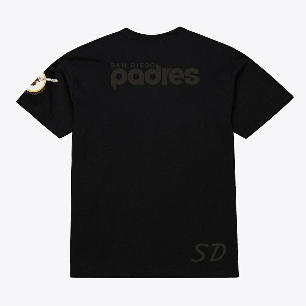 San Diego Padres Mitchell & Ness Cooperstown Collection Phantom T-Shirt - Black - Mitchell & Ness Discount