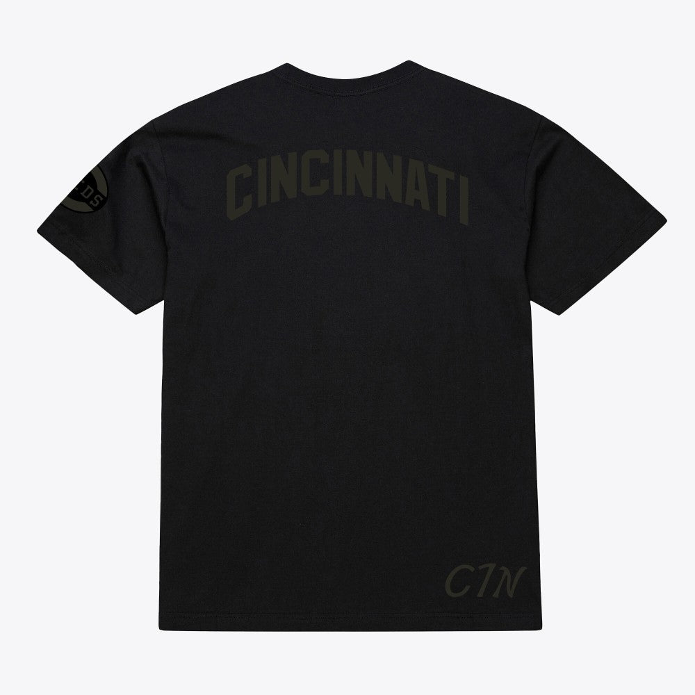 Cincinnati Reds Mitchell & Ness Cooperstown Collection Phantom T-Shirt - Black - Mitchell & Ness Sale
