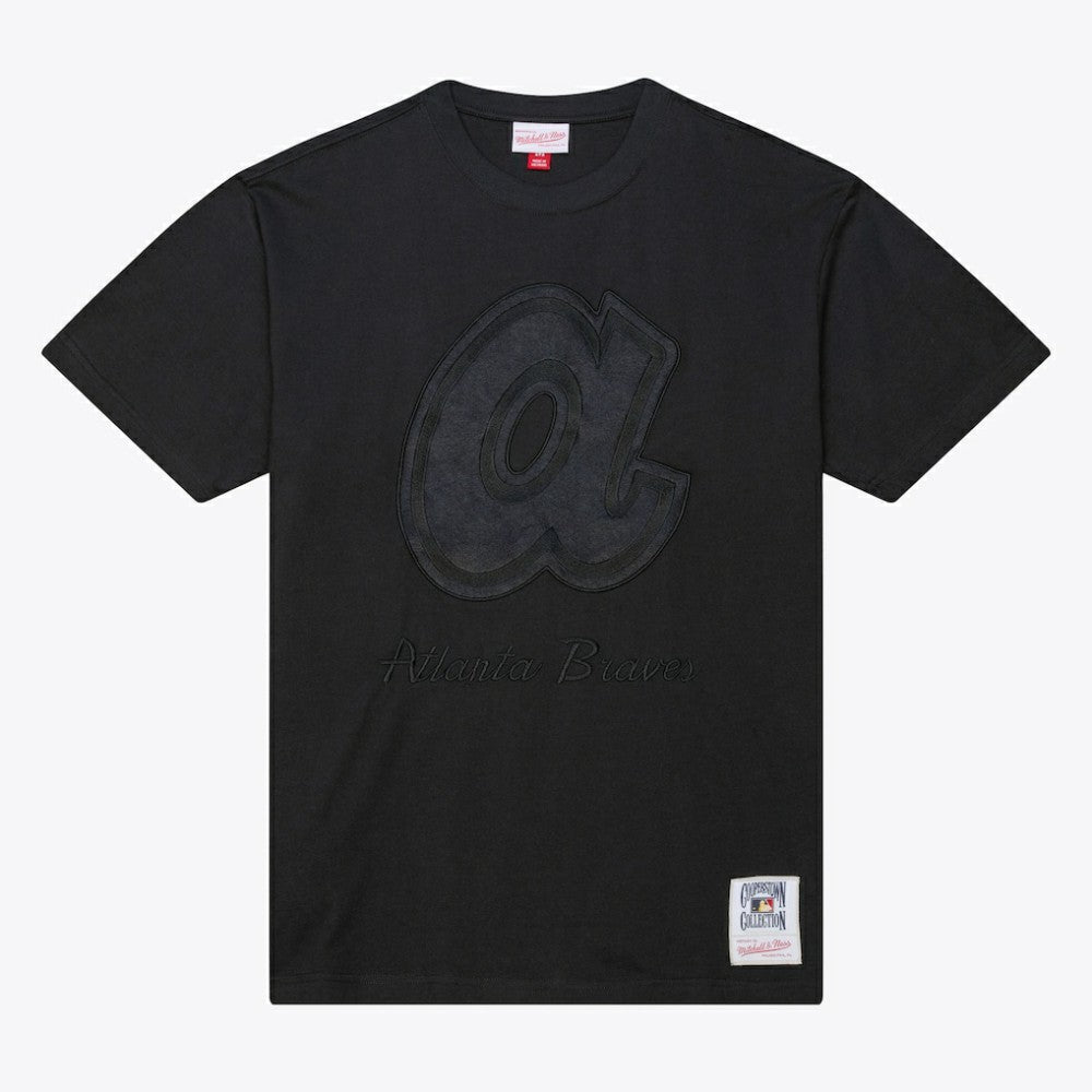 Atlanta Braves Mitchell & Ness Cooperstown Collection Phantom T-Shirt - Black - Mitchell & Ness Sale