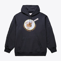 San Diego Padres Mitchell & Ness Phantom Fleece Hoodie - Black - Mitchell & Ness Online