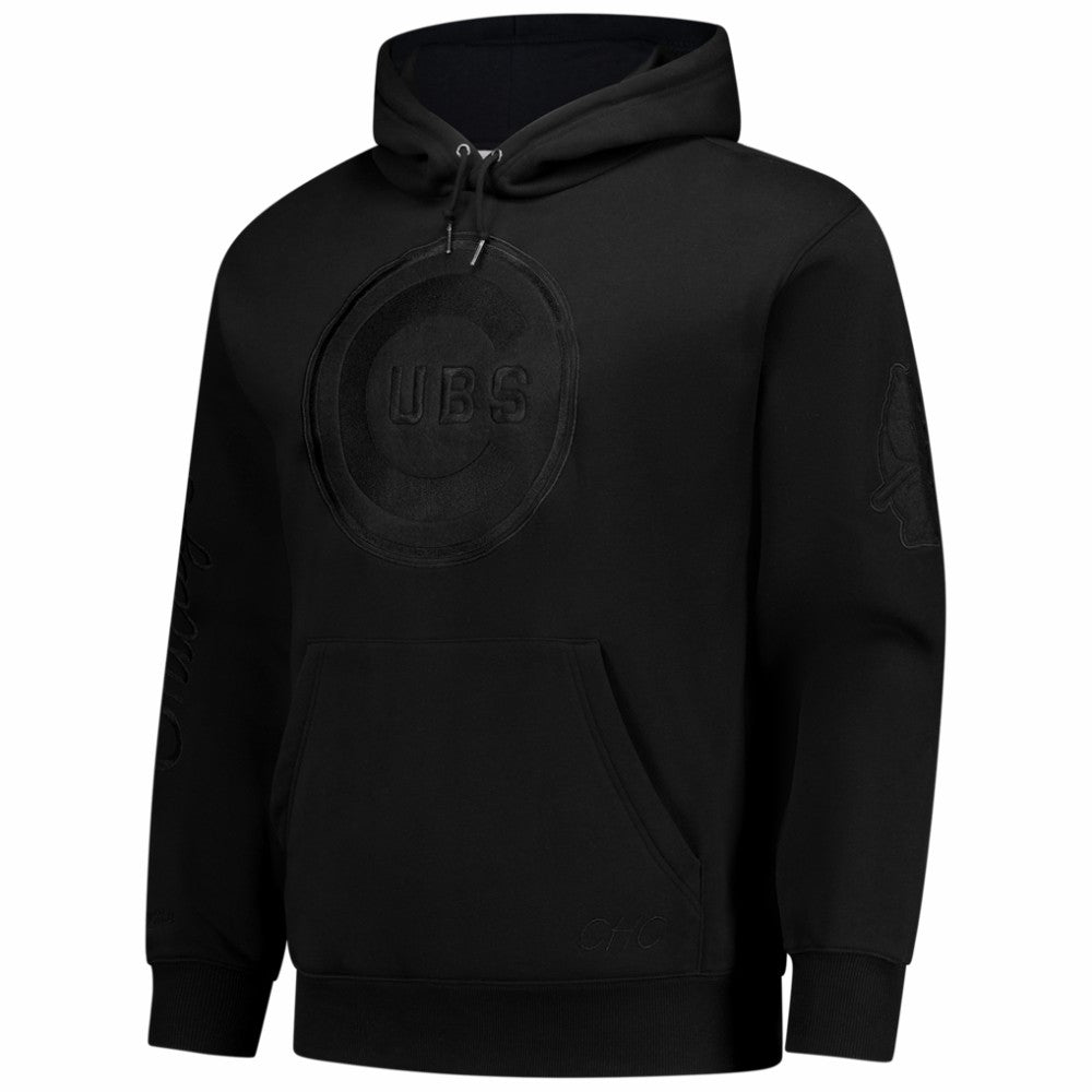 Chicago Cubs Mitchell & Ness Phantom Fleece Hoodie - Black - Mitchell & Ness Sale