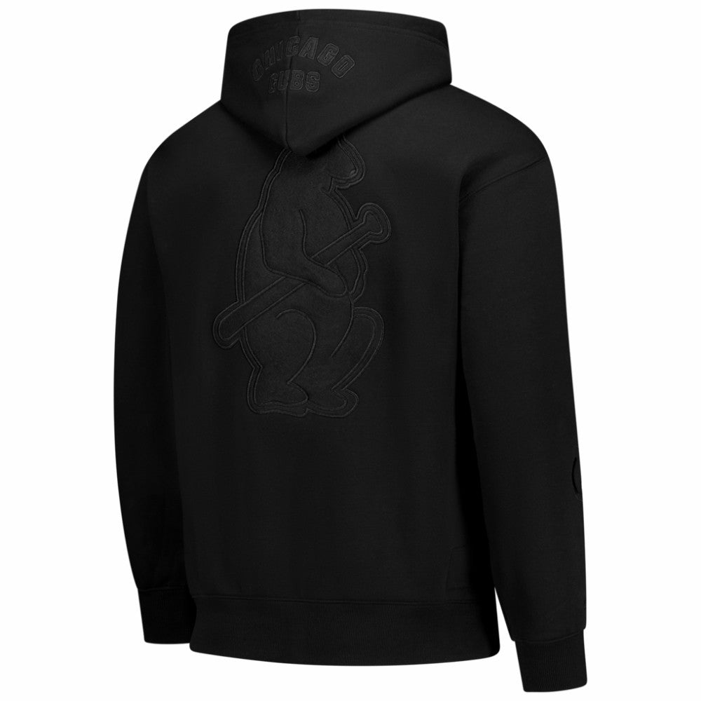 Chicago Cubs Mitchell & Ness Phantom Fleece Hoodie - Black - Mitchell & Ness Sale