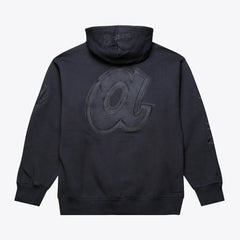 Atlanta Braves Mitchell & Ness Phantom Fleece Hoodie - Black - Mitchell & Ness Lifestyle