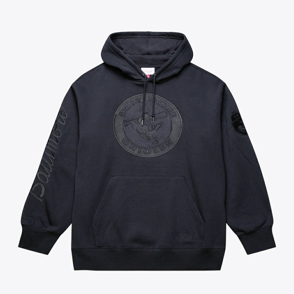 Baltimore Orioles Mitchell & Ness Phantom Fleece Hoodie - Black - Mitchell & Ness on Sale