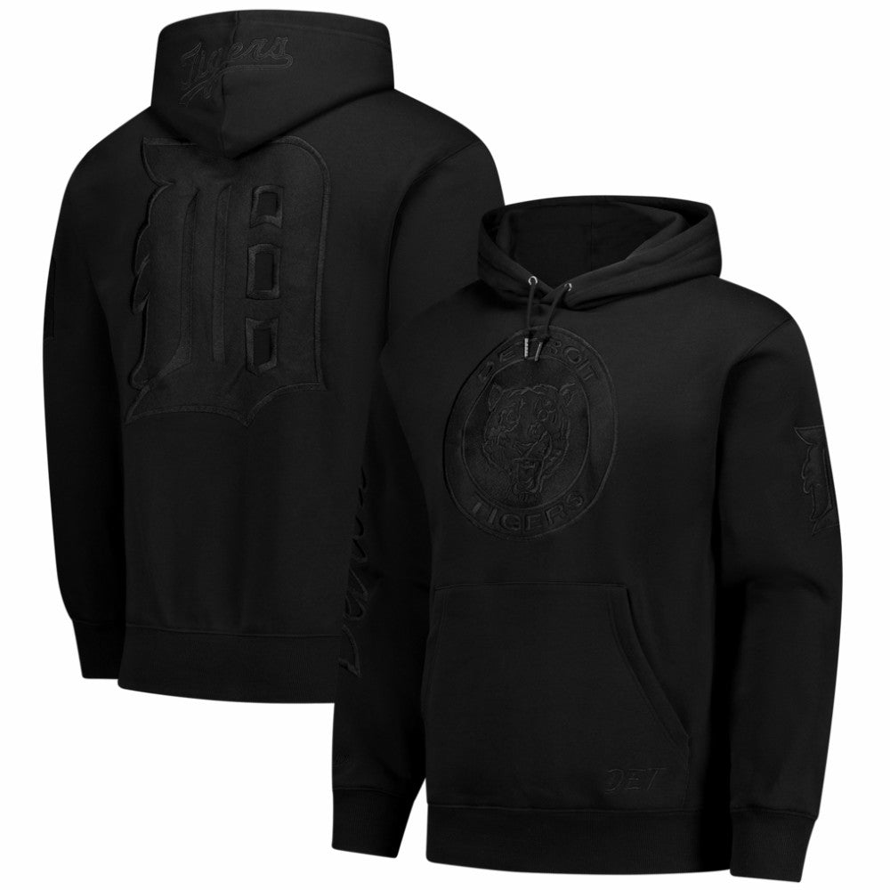 Detroit Tigers Mitchell & Ness Phantom Fleece Hoodie - Black - Mitchell & Ness Lifestyle