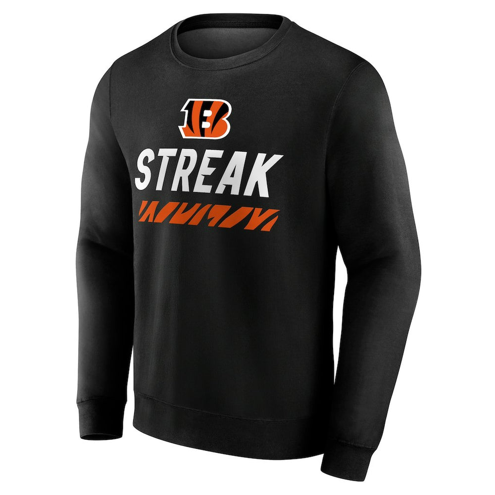 Cincinnati Bengals Streak Pullover Sweatshirt Black