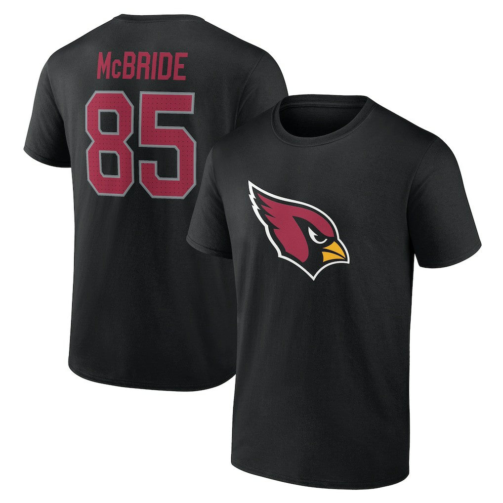 Trey McBride Arizona Cardinals Icon Name & Number T-Shirt Black