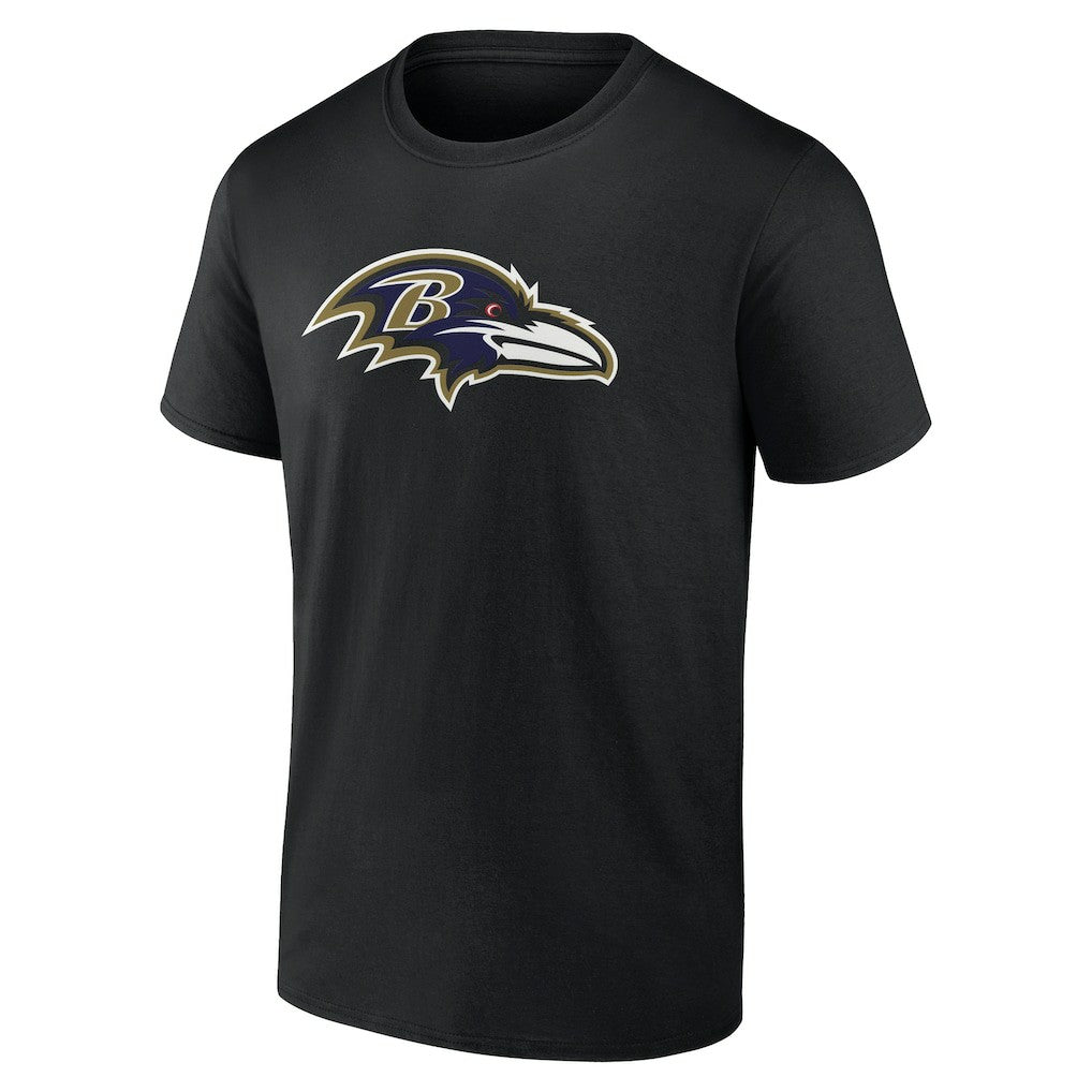 Lamar Jackson Baltimore Ravens Icon Name & Number T-Shirt Black