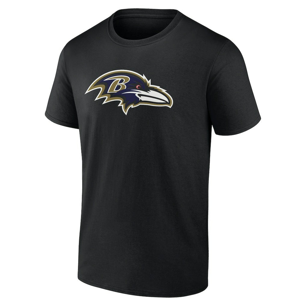 Lamar Jackson Baltimore Ravens Icon Name & Number T-Shirt Black