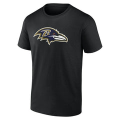 Lamar Jackson Baltimore Ravens Icon Name & Number T-Shirt Black