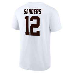 Shedeur Sanders Cleveland Browns Icon Name & Number T-Shirt White