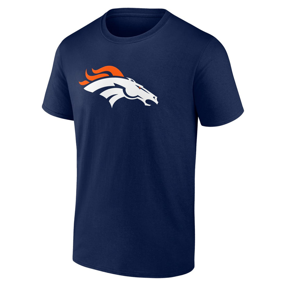 Bo Nix Denver Broncos Icon Name & Number T-Shirt Navy