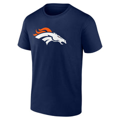 Bo Nix Denver Broncos Icon Name & Number T-Shirt Navy