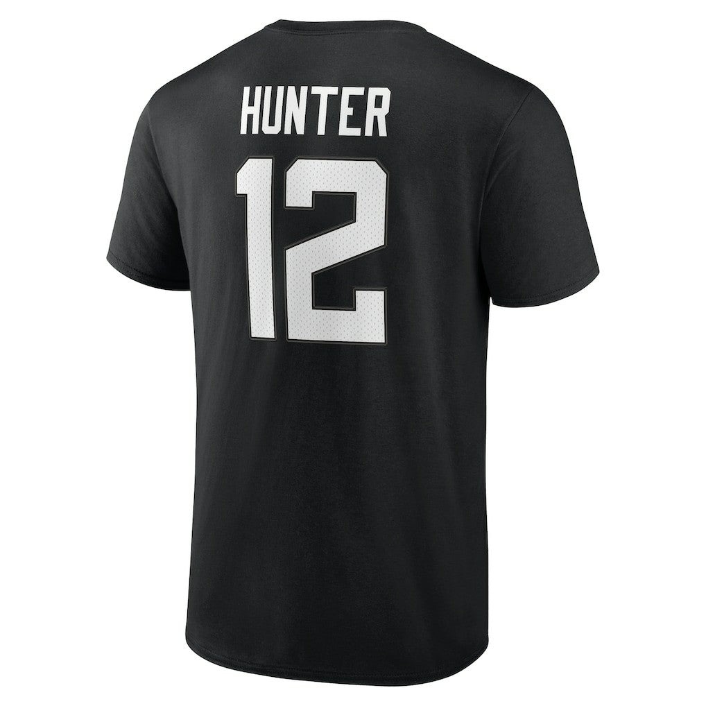 Travis Hunter Jacksonville Jaguars Icon Name & Number T-Shirt Black