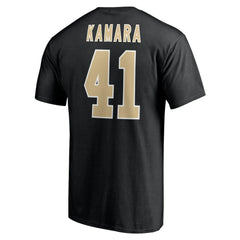 Alvin Kamara New Orleans Saints Icon Name & Number T-Shirt Black