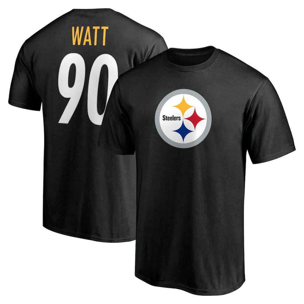 T.J. Watt Pittsburgh Steelers Icon Name & Number T-Shirt Black