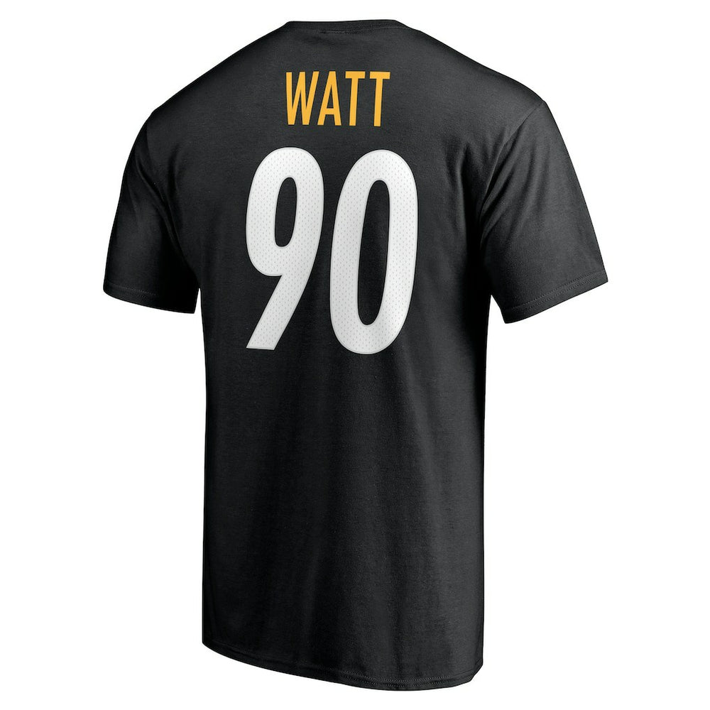T.J. Watt Pittsburgh Steelers Icon Name & Number T-Shirt Black
