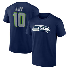Cooper Kupp Seattle Seahawks Icon Name & Number T-Shirt College Navy