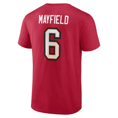 Baker Mayfield Tampa Bay Buccaneers Icon Name & Number T-Shirt Red