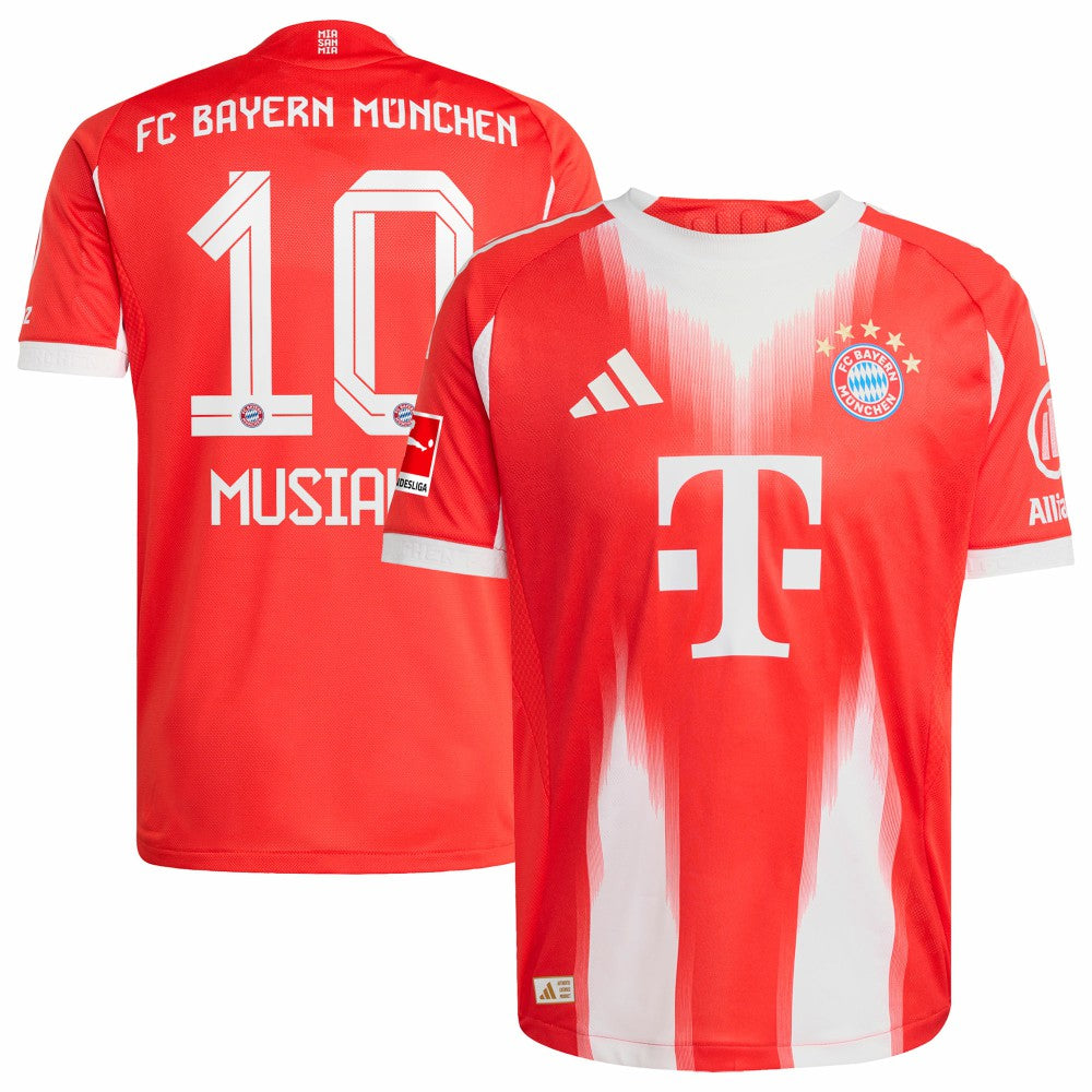 Jamal Musiala Bayern Munich Home 2025/26 Player Jersey Red - Adidas outlet