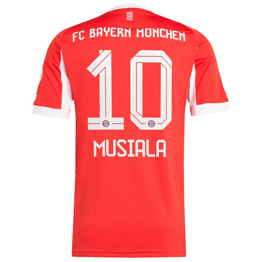 Jamal Musiala Bayern Munich Home 2025/26 Replica Player Jersey Red - Adidas Discount