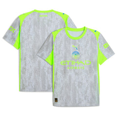 Manchester City 2025/26 Third Replica Jersey Gray/Neon Green - Puma