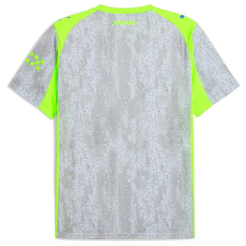 Manchester City 2025/26 Third Replica Jersey Gray/Neon Green - Puma